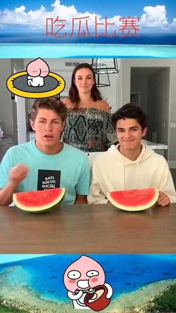 男生参加吃瓜比赛视频播放,吃瓜比赛视频引爆网络，男生们谁能笑到最后？